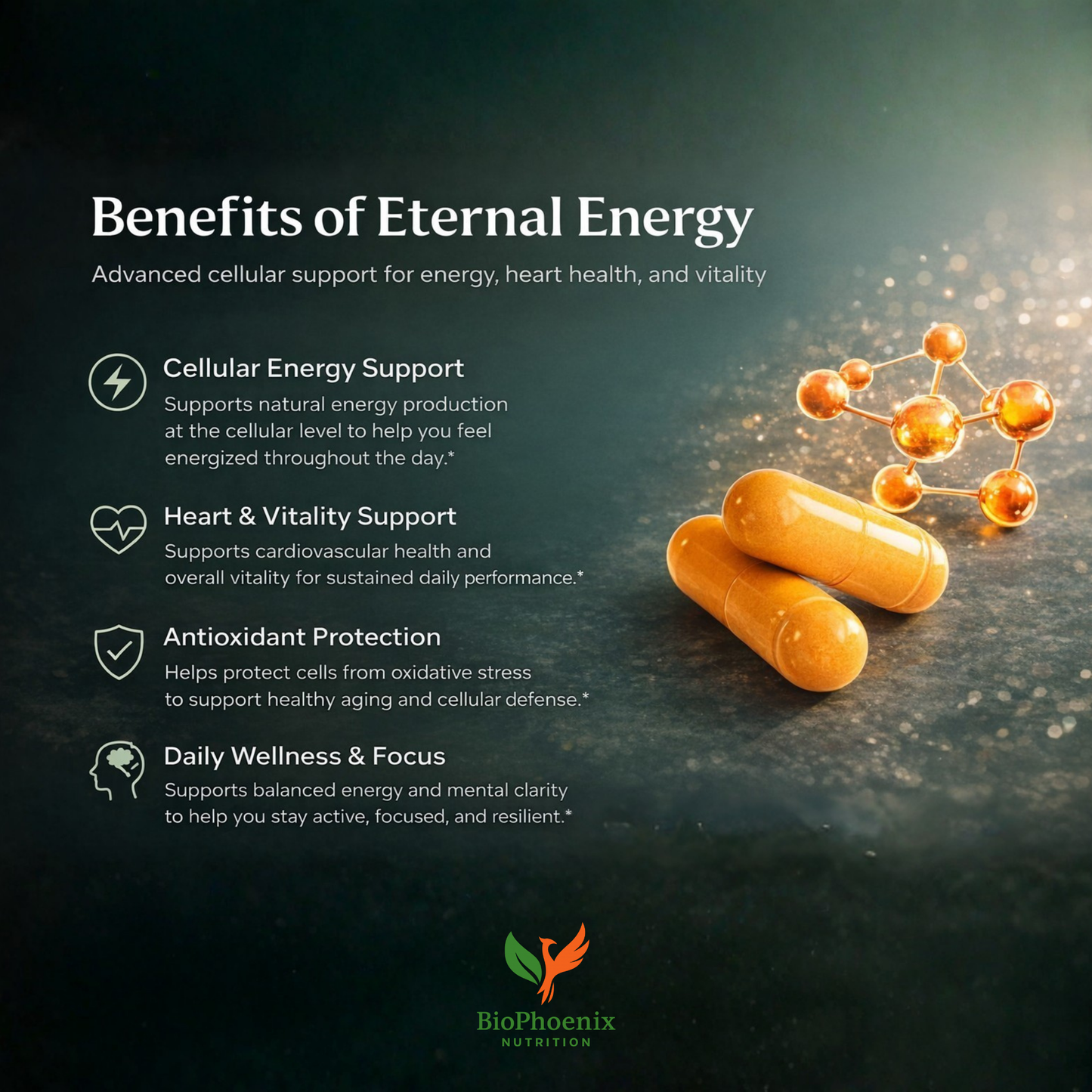 BioPhoenix Nutrition Eternal Energy™ CoQ10