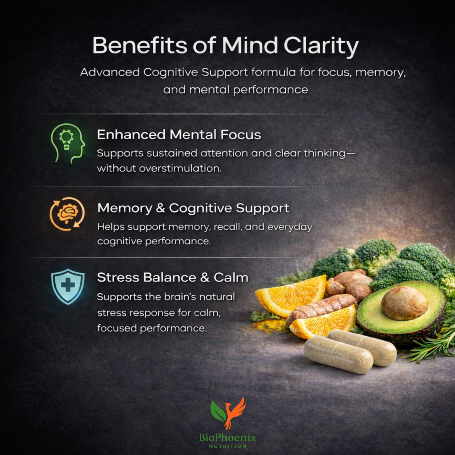 BioPhoenix Nutrition Mind Clarity™ Cognitive Support
